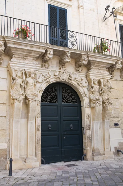 Palazzo Marrese. Lecce. Puglia. Italia . — Foto Stock