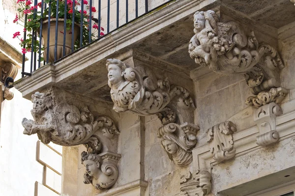 Palácio de Marrese. Lecce. Puglia. Itália . — Fotografia de Stock