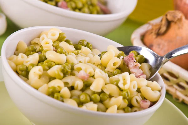 Pea and pasta soup. — Stock Photo, Image