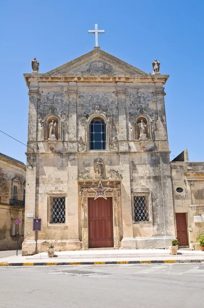 Kyrkan av obefläckade avlelsen. Martano. Puglia. Italien. — Stockfoto