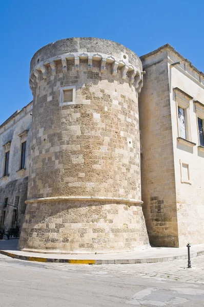 Slottet Castello aragonese av martano. Puglia. Italien. — Stockfoto