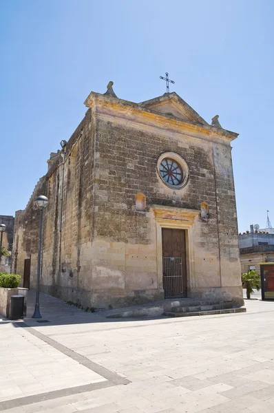 Kostel ss. medici. Martano. Puglia. Itálie. — Stock fotografie