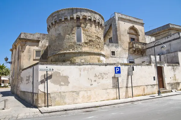 The Aragonese Castle of Martano. Puglia. Italy. — Stock Photo, Image