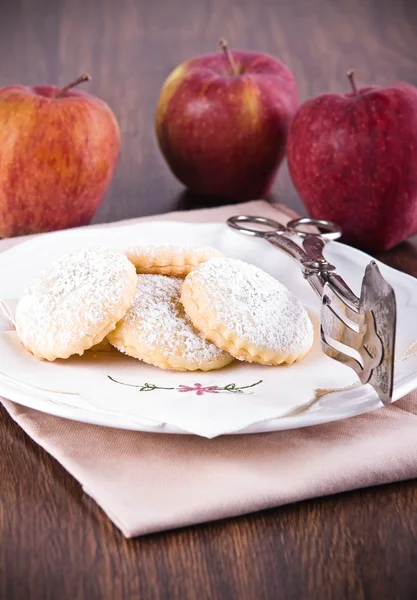 Apple filled cookies. — Stock Photo, Image