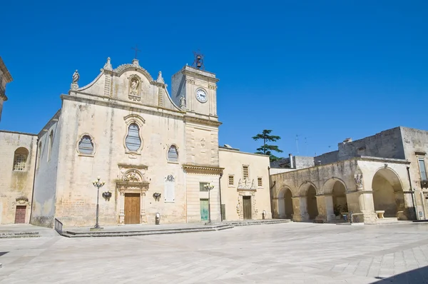 Moeder de kerk van st. giorgio. Melpignano. Puglia. Italië. — Stockfoto