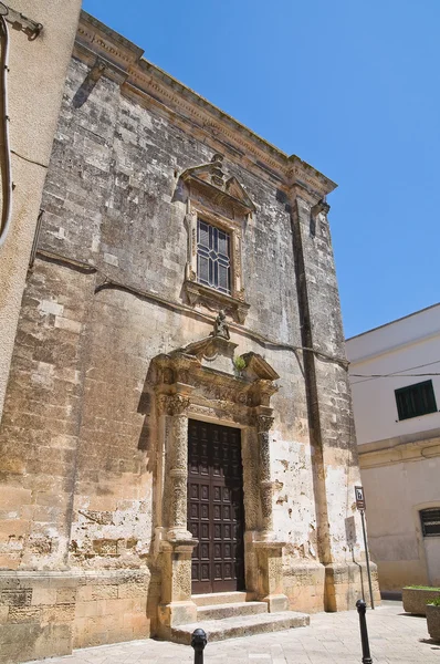 Kostel st. nicola. Soleto. Puglia. Itálie. — Stock fotografie