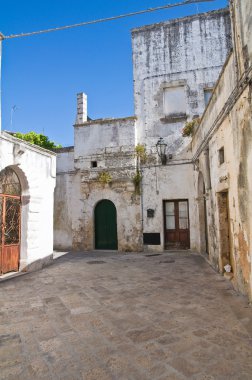 alleyway. Corigliano d'otranto. Puglia. İtalya.