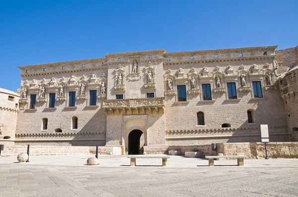 Castelo De Monti de Corigliano d 'Otranto. Puglia. Itália . — Fotografia de Stock