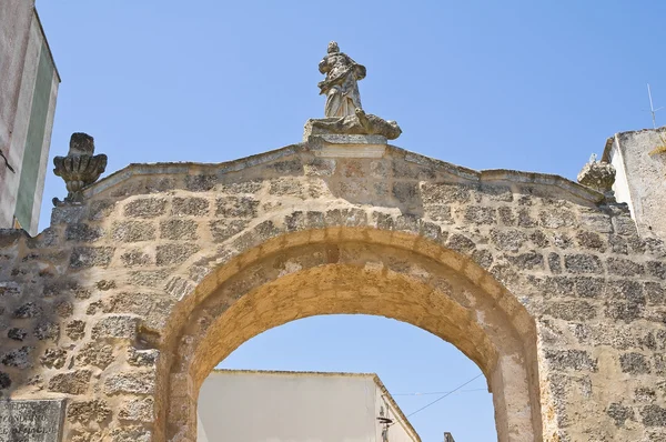 Brána svatého vito. Soleto. Puglia. Itálie. — Stock fotografie