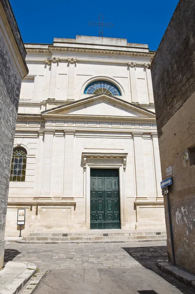 Iglesia Madre de Castrignano de 'Greci. Puglia. Italia . —  Fotos de Stock
