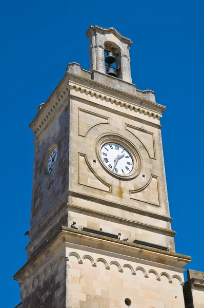 Clocktower. Castrignano de' greci. Puglia. Itália. — Stockfoto