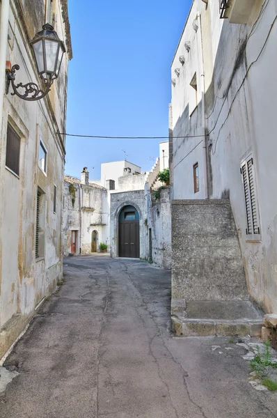 Callejuela. Corigliano d 'Otranto. Puglia. Italia . —  Fotos de Stock