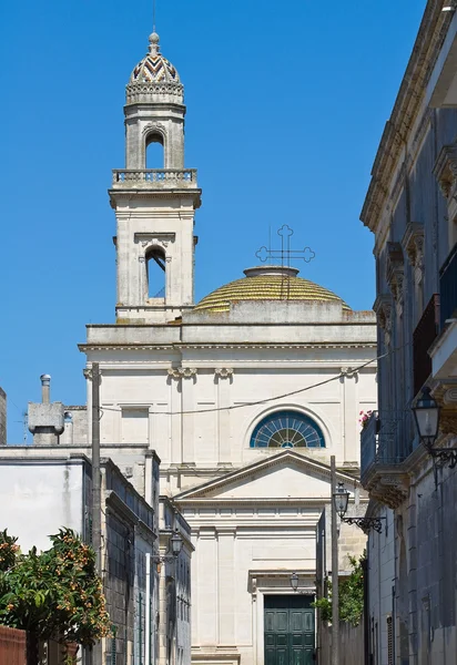 Igreja Matriz de Castrignano de Greci. Puglia. Itália . — Fotografia de Stock