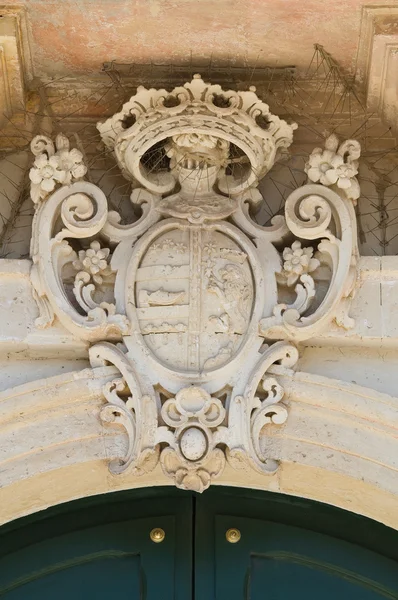 Palácio Scarpa. Martano. Puglia. Itália . — Fotografia de Stock
