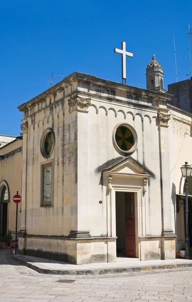 麦当娜 addolorata 教堂。卡斯特德 ' 订造。普利亚大区。意大利. — 图库照片