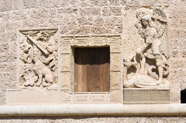 Castillo de Monti de Corigliano d 'Otranto. Puglia. Italia . —  Fotos de Stock
