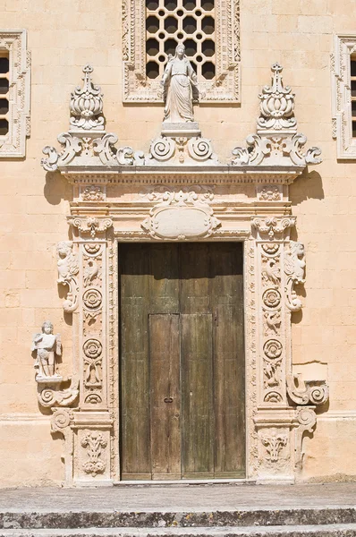 Igreja da Assunção da Virgem. Melpignano. Puglia. Itália . — Fotografia de Stock