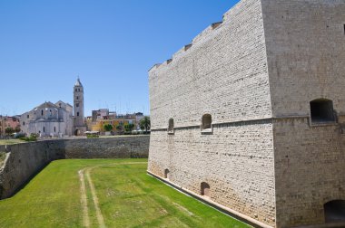 barletta'nın Kalesi. Puglia. İtalya.