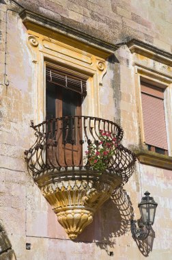 Historical palace. Corigliano d'Otranto. Puglia. Italy. clipart