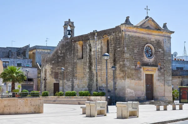 Kyrkan av ss. medici. Martano. Puglia. Italien. — Stockfoto