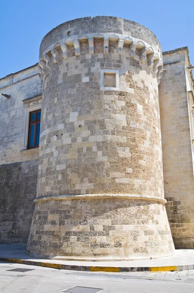 O Castelo Aragonês de Martano. Puglia. Itália . — Fotografia de Stock
