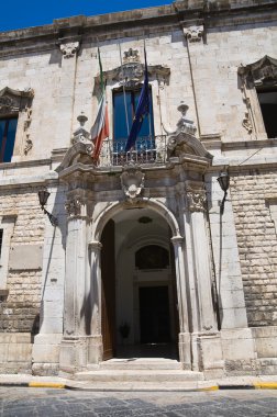 Real Monte di Pietà palace. Barletta. Puglia. Italy. clipart