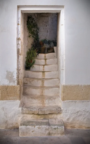 Tipica casa. Corigliano d'Otranto. Puglia. Italia . — Foto Stock