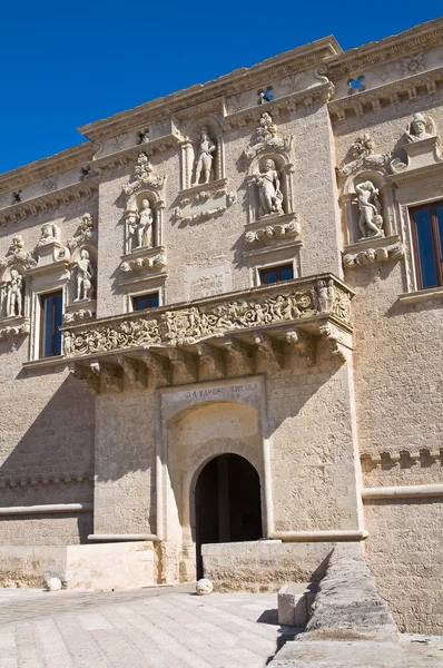 De monti kasteel van corigliano d'otranto. Puglia. Italië. — Stockfoto