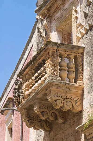 Palazzo Arcudi. Soleto. Puglia. Italia . — Foto Stock