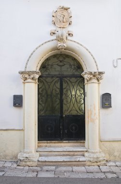 Historical palace. Corigliano d'Otranto. Puglia. Italy. clipart