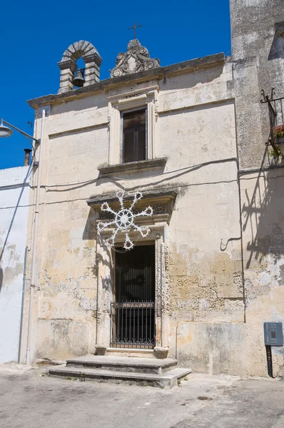 Kostel spirito santo. Martano. Puglia. Itálie. — Stock fotografie