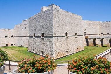 barletta'nın Kalesi. Puglia. İtalya.