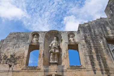 castromediano-limburg Ducal Sarayı. Cavallino. Puglia. İtalya.