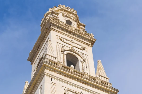 Katedral belltower. Lecce. Puglia. İtalya. — Stok fotoğraf