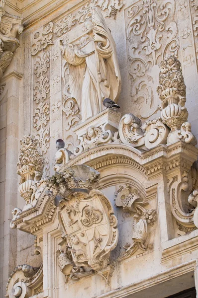 Bazilika st. giovanni battista. Lecce. Puglia. Itálie. — Stock fotografie
