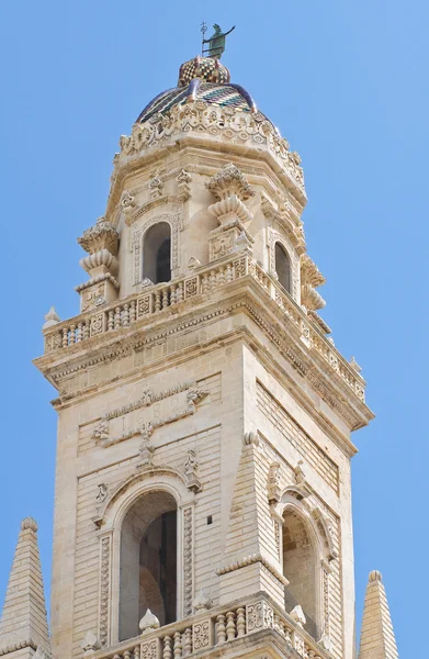 Domkyrkans klocktorn. Lecce. Puglia. Italien. — Stockfoto