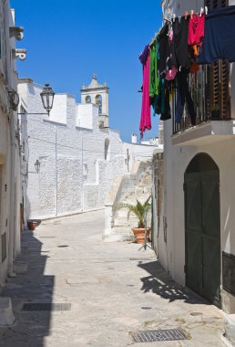 alleyway. Ostuni. Puglia. İtalya.