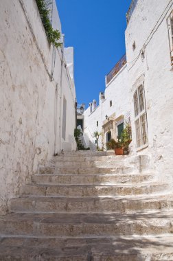 alleyway. Ostuni. Puglia. İtalya.