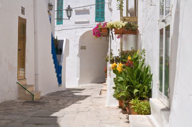 alleyway. Ostuni. Puglia. İtalya.