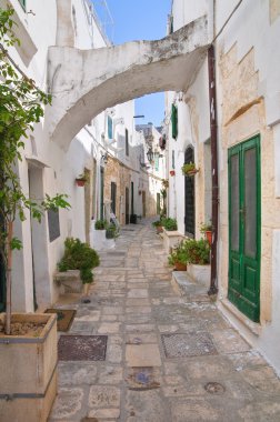 alleyway. Ostuni. Puglia. İtalya.