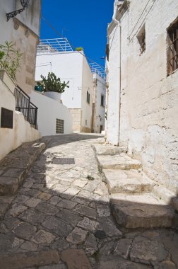 alleyway. Ostuni. Puglia. İtalya.