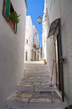 alleyway. Ostuni. Puglia. İtalya.