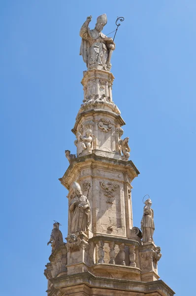 Spire of St. Oronzo. Ostuni. Puglia. Italy. — Stock Photo, Image