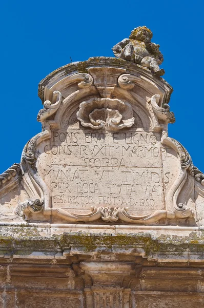 The Scoppa arch. ostuni. Puglia. Italy. — Stock Photo, Image