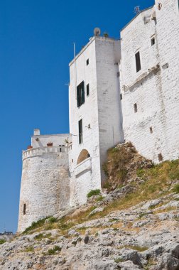 güçlendirilmiş duvarlar. Ostuni. Puglia. İtalya.