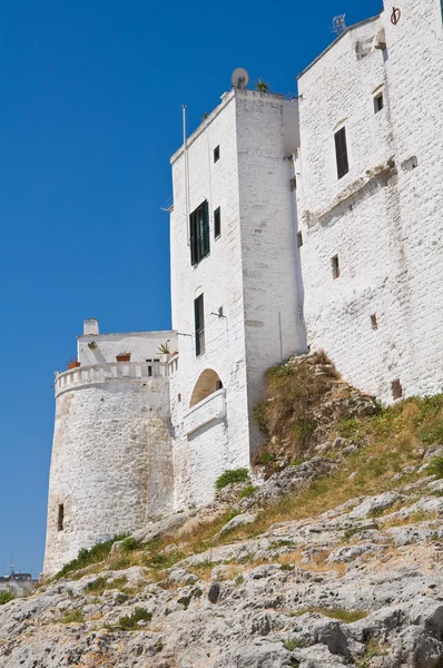 Befestigte Mauern. ostuni. Apulien. Italien. — Stockfoto