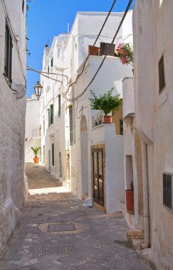 alleyway. Ostuni. Puglia. İtalya.