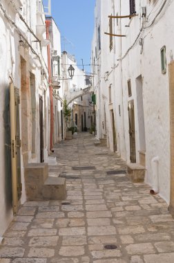 alleyway. Ostuni. Puglia. İtalya.