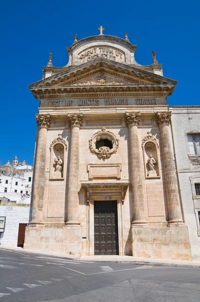 Kerk van carmine. Ostuni. Puglia. Italië. — Stockfoto