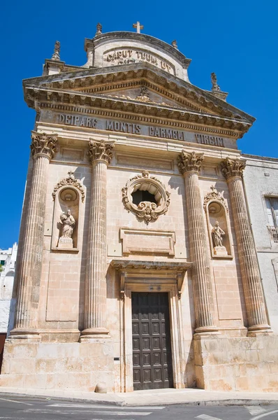 Igreja de Carmine. Ostuni. Puglia. Itália . — Fotografia de Stock